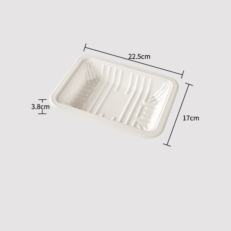 Disposable Corn Starch Based Tray 22.5*17*3.8CM